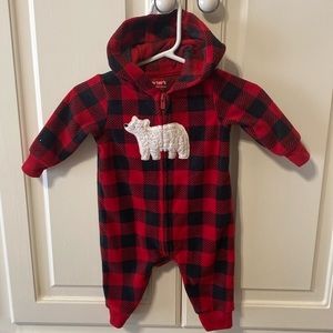 Carters 3M hooded fleece sleeper